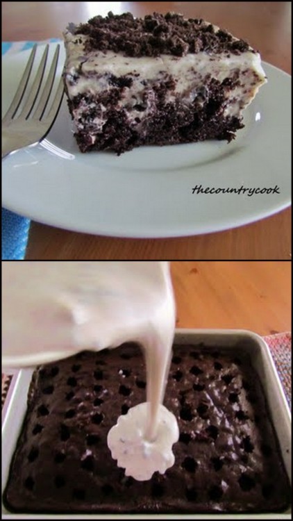 truebluemeandyou: This Oreo Pudding Cake is my most pinned post from my blog by far. Coming in 2nd i