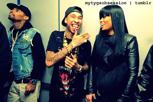 mytygaobsession:  @KingTrell_ x @Tyga x @blacchyna_mia 
