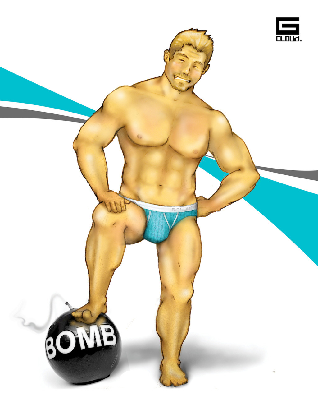 gcloud:  Turquoise Underwear Artist: G Cloud (bomb is used with permission, and is