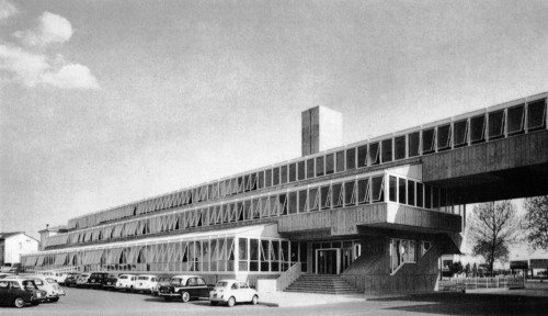 fuckyeahbrutalism: Zanussi-Rex Offices, Pordenone, Italy, 1959-61 (Gino Valle)