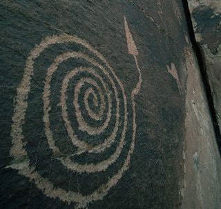 Petroglyphs (~10,000 BC - )Pictogram and logogram images incised in rock used in symbolic or ritual 