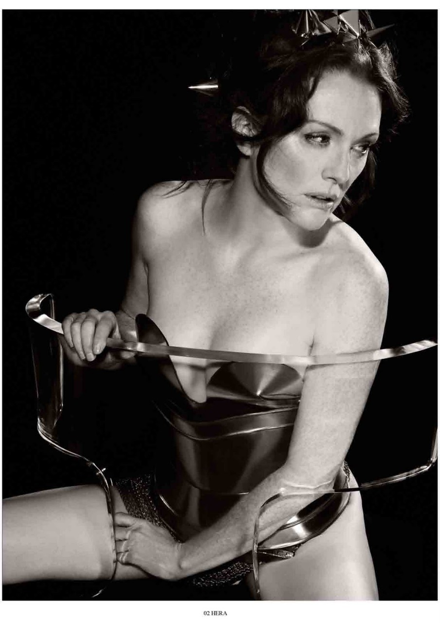 Julianne Moore Photography by Karl Lagerfeld Published in the Pirelli Calendar