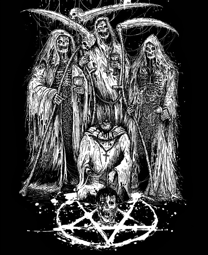 godessofhell:  Morbid Slaughter Demo Cover - Mark Riddick 