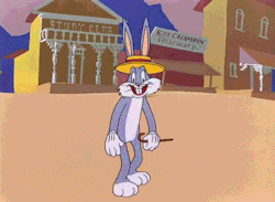 lunatictoons:  Bugs Bunny Rides Again 