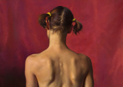 Nelson Shanks, Pigtails, 2004. Michener Art Museum.