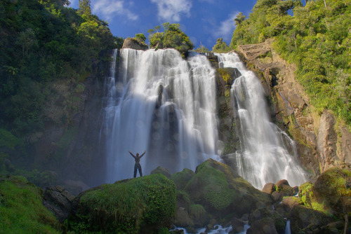 by Kathrin &amp; Stefan on Flickr.Marokopa Falls - North Island of New Zealand.