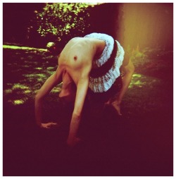 Brooke Lynne - Trevor Levin backbending holga goodness