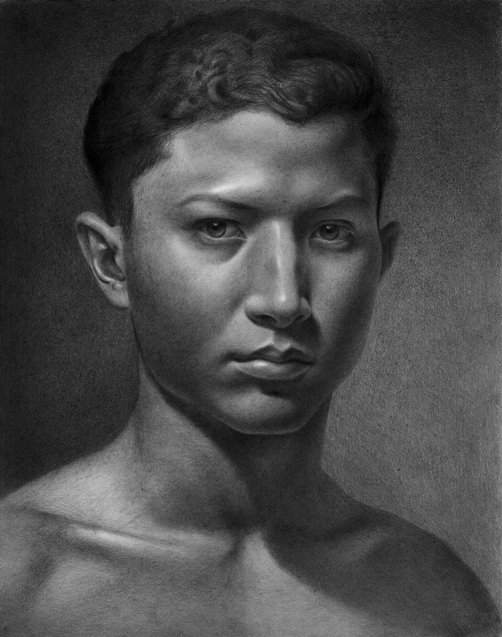eatsleepdraw:  Xavier Robles de Medina, Self-portrait, Graphite on paper, 12”x