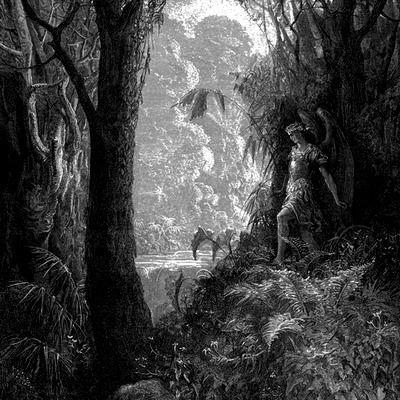 llgf:llgf: Satan by Gustave Doré in Paradise Lost. 