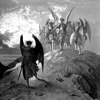 llgf:llgf: Satan by Gustave Doré in Paradise Lost. 