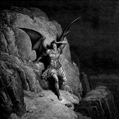 llgf:llgf: Satan by Gustave Doré in Paradise Lost. 