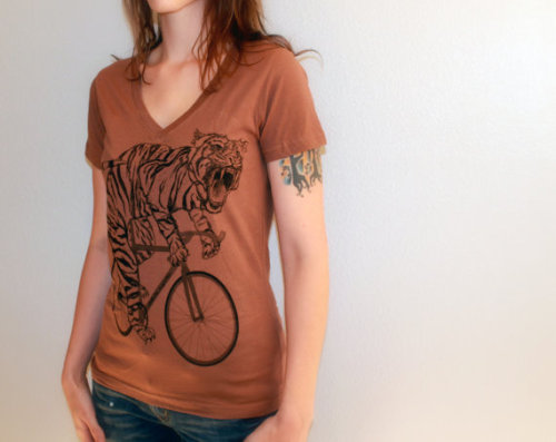 ericaregelin:  (via Womens Urban TIGER bicycle T Shirt ring spun by darkcycleclothing)