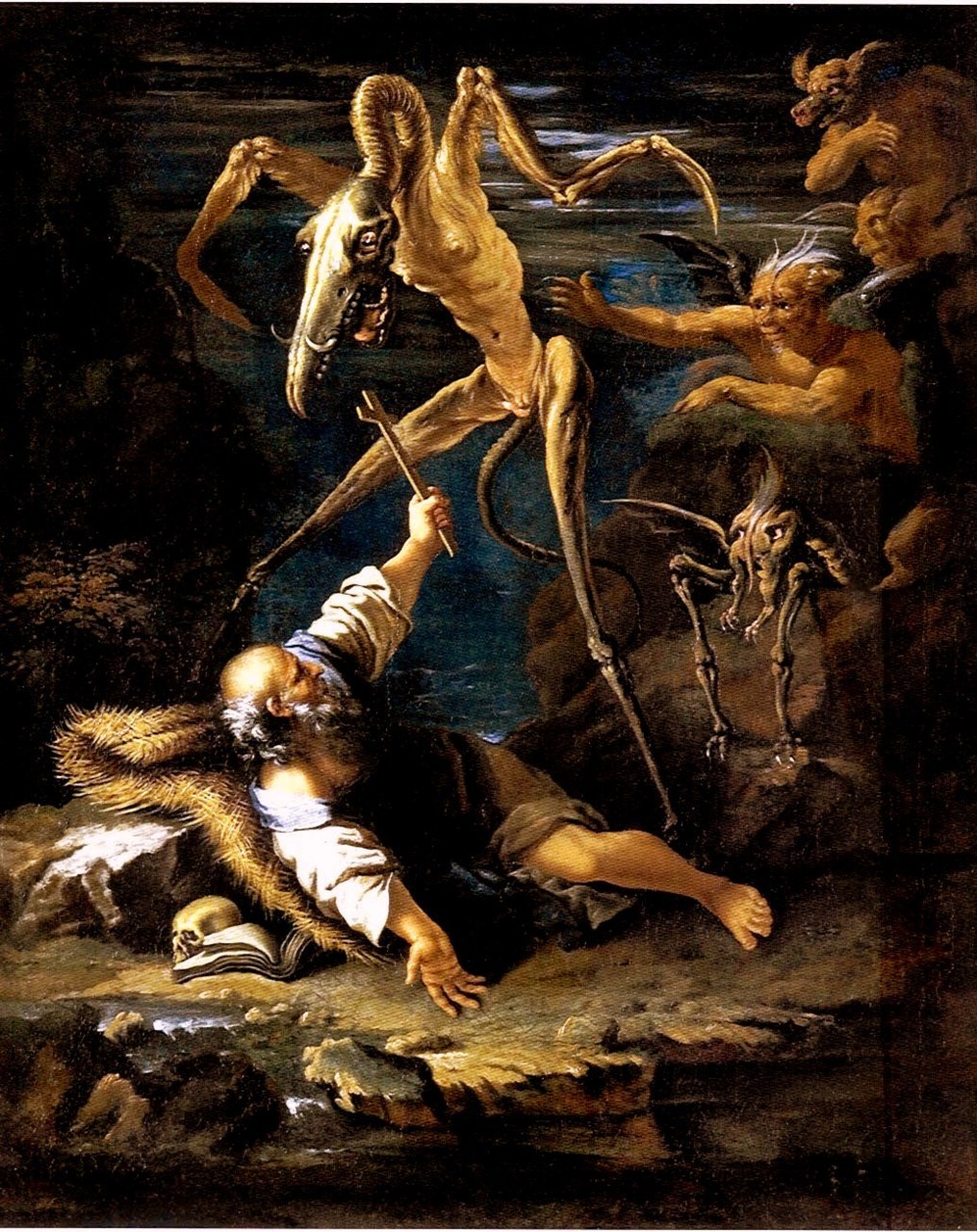  The Temptation of St. Anthony Salvator Rosa 1645  