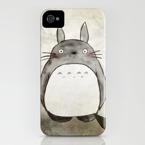 ohmyasian:  2075. Totoro iPhone Case. Wannnnt. Check out society6 for more illustrations a