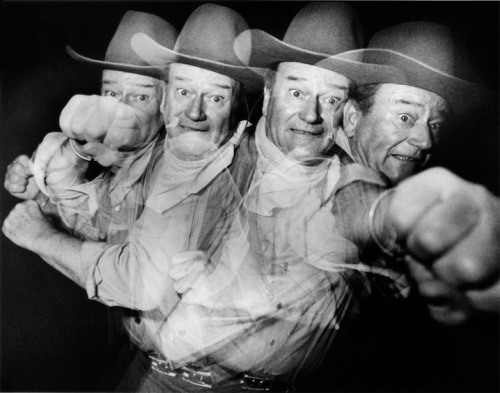 mudwerks:(via Image of the day. John Wayne x 4 on Notebook | MUBI)Photograph by Phil Stern. (Via.) ■