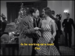   Myrna Loy - Nick and Nora Charles’s Christmas Party in The Thin Man (1934)   It&rsquo;s great to have a supportive wife