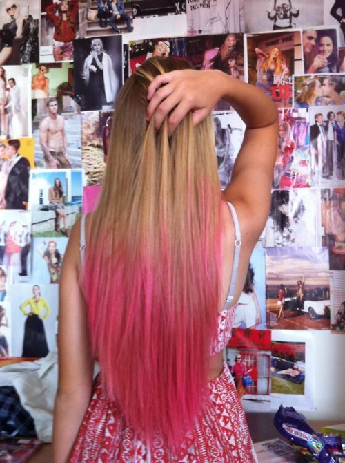 Light blonde ombre hair