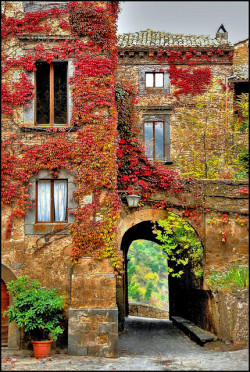 bluepueblo:  Villa in Autumn, Bagnoregio,