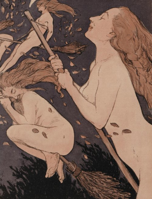 sirensandsatyrs: antipahtico:  Walpurgis Sabbath ~ Adolf Münzer 1906   Now you know