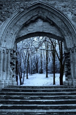 bluepueblo:  Snow Arch, Cambridge, England