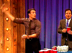 long-live-the-superwholockians:I hope I can play beer pong with Chris Evans someday…