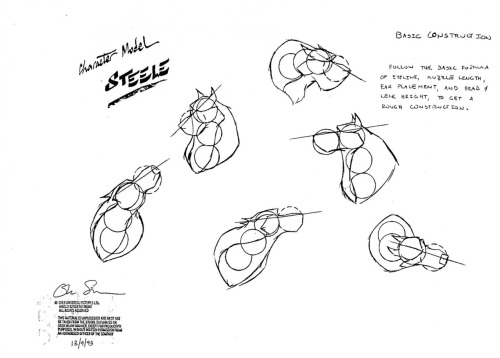 animationart:Steele Model Sheets