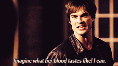 poisonrain:  Delena alphabet.  Vampire.  If you come back as a vampire, I’ll