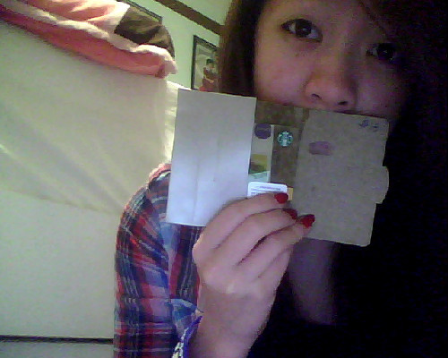 My friend Dylan got me a $15 gift card to Starbucks. Omg I feel so guilty because