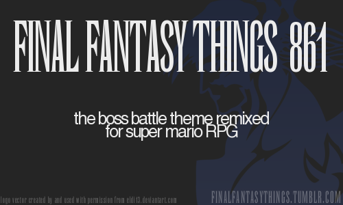 finalfantasythings:Nobuo Uematsu remixed Final Fantasy IV’s main boss theme, “Battle 2,” for the sec