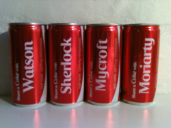 destroyerofempires:  bakerstreetbabes:  suddenlyfalling:  dajokingkid:  Share a Coke with Sherlock  “Share a coke with Sherlock” is some pretty unfortunate phrasing given what we know about the guy’s drug habits.  I snorted.  so did he 