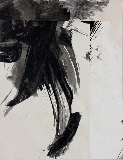rerylikes:  Cecil Touchon. Fusion Series #3155. Collage with prepared papers on paper,