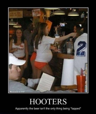 evildick:  Poor Hooters girl 