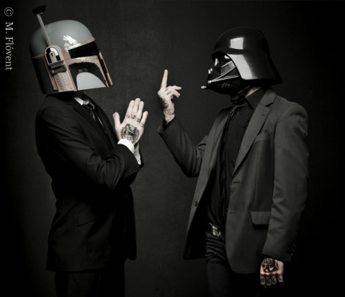 iheartstarsandbows:  I came.  To my friends, this is my girlfriend and me. I’m Darth Vader, she’s Boba Fett.