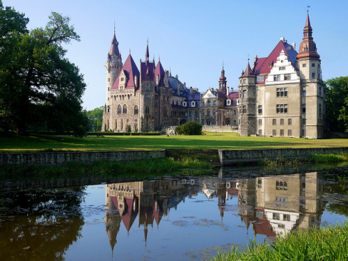 by radimersky on Flickr.Moszna castle - one of the best known monuments in the western part of Upper