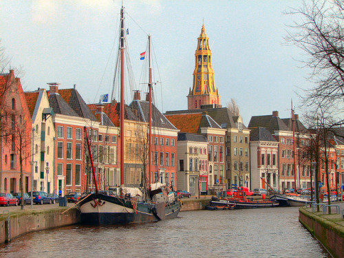 by Dani℮l on Flickr.Classic sight in Groningen, the largest city in the north of the Netherlands.