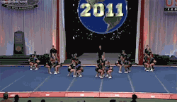 cheerandtumble:  whats-thetea:  grab your luis v’ssss caliiii the club is closin at five, five, fiveee  this will probably forever be my favorite routine.  