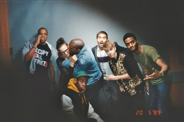 awesomepeoplehangingouttogether:  Jay-Z, Rashida Jones, Kanye West, Kid Aziz Ansari,