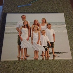 My Christmas Gift For The Family Arrived - A Giant Canvas Print Of Us In South Carolina