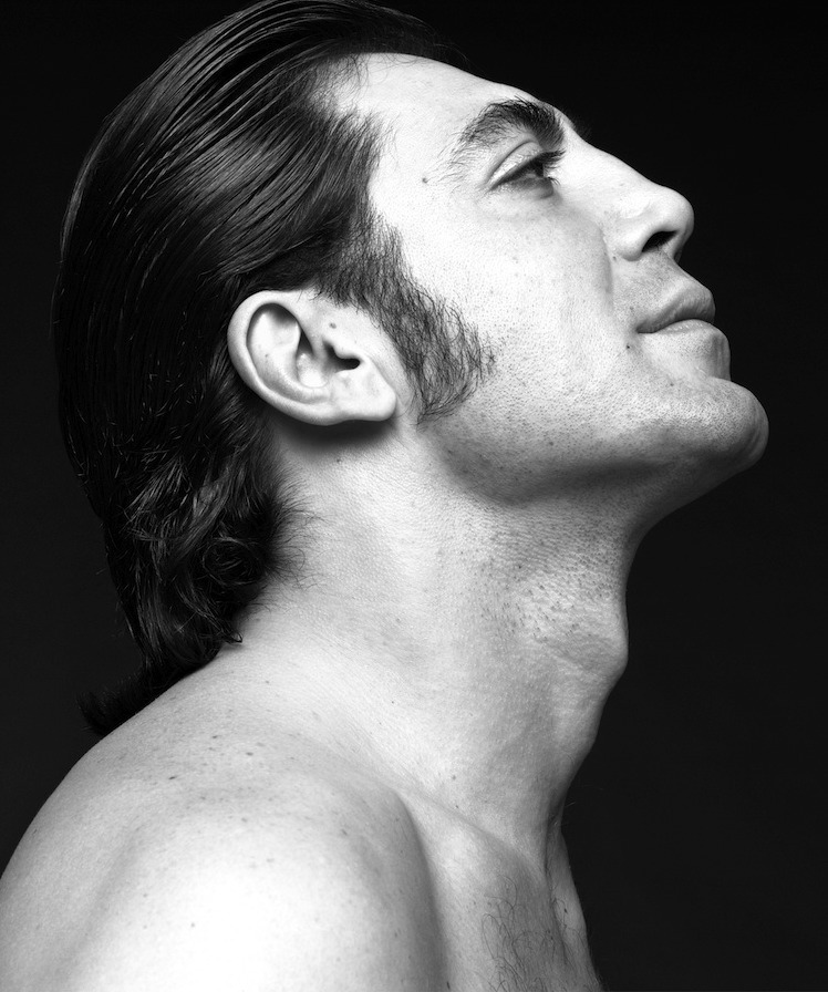 cigartop:  Javier Bardem, actor. Photograph by Inez and Vinoodh.