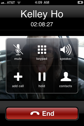 kailamariee:  Been on the phone with this girl for the longest. Lolol Gabby is my background(: make her feel special  I love my last name. <3