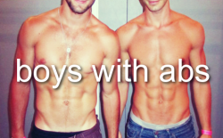 aboywithmints:  boys with abs ♥ 