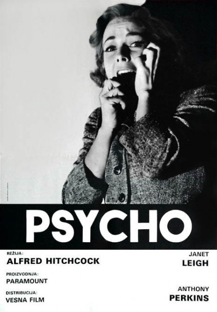 mudwerks:(via Pulp International - Vintage Yugoslavian poster for Psycho)Here’s a rarity. It’s a pos