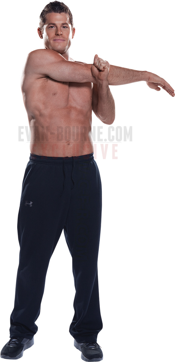 I&rsquo;d love to stretch with Evan Bourne! I&rsquo;m pretty sure he can
