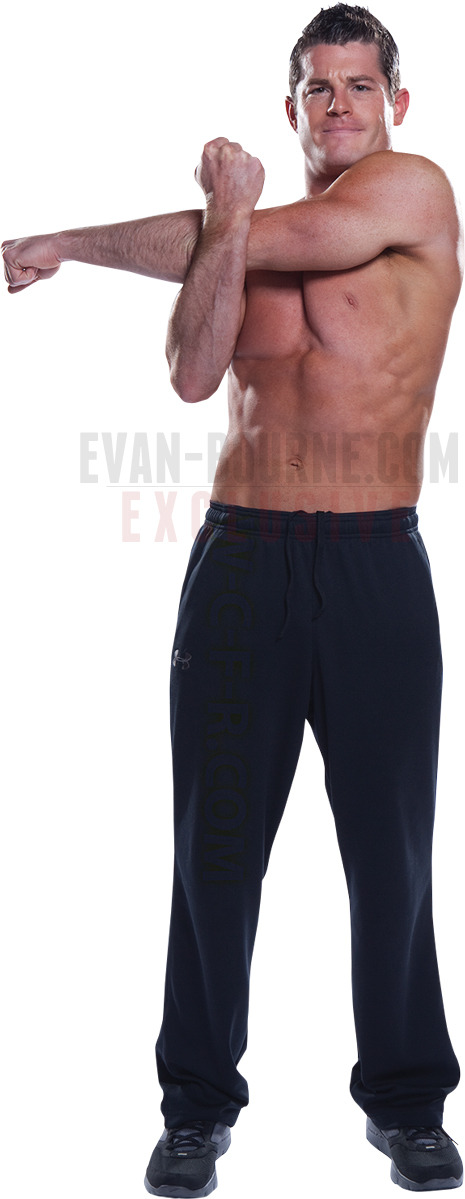 I&rsquo;d love to stretch with Evan Bourne! I&rsquo;m pretty sure he can