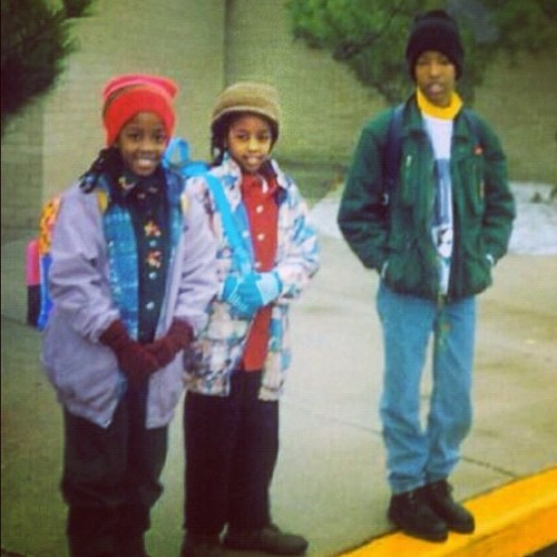 #throwbackthursday first day of middle school for me in the US. Moms dressed us like there wasn’t heat in the classrooms, lol, FOB’s, sheesh. Feb 1995 (Taken with instagram)