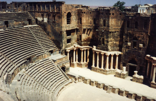 fyeahsyria:Bosra Roman Theatre by Py All on Flickr.Bosra (Syria) - July 1994One of the most beau