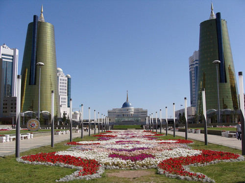 by jason.risley on Flickr.The way to Ak Orda Presidential Palace - Astana, the capital city of Kazak