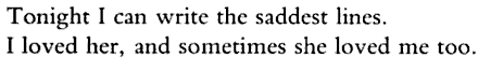 aseaofquotes:  Pablo Neruda, “Tonight I Can Write”