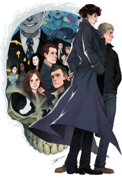 This is the poster I painted for Sherlock