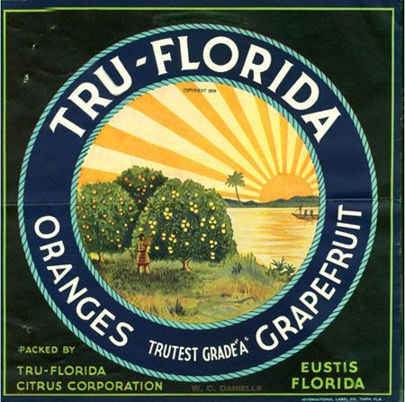 oldflorida:Eustis, 1940’sFlorida OJ, the ONLY orange juice that COUNTS. East-side, grrrrrrrrrrrl! 